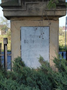 Grób Bolesława Jaxy Rożena na cmentarzu w Cerekwii