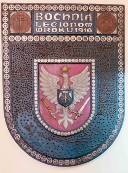 Współczesny wygląd Tarczy Legionów w zbiorach Muzeum w Bochni. Fot. M. Mroczek