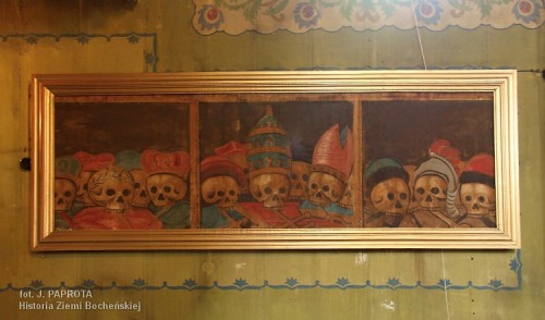Malowidła moralizatorskie w Sobolowie - wobec śmierci wszyscy są równi...