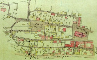 Plan miasta z połowy XIX wieku