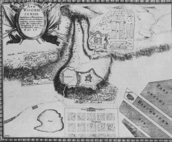 Plan Wiśnicza E. Dahlberga z 1655