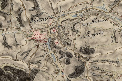 Najstarsza mapa okolic Wiśnicza